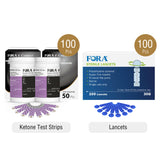 Fora 6 Connect Ketone Kit (with 100 Ketone Strips)