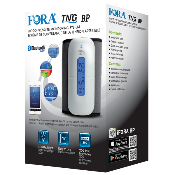 Fora TN'G (Test N'GO) Blood Pressure Monitor Packaging
